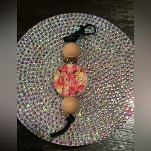 Source Unknown Pink Gold Key chain